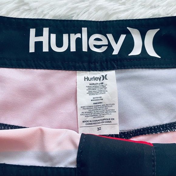 HURLEY | Red & Orange Checkered Phantom Swim Board Shorts - Picture 7 of 7